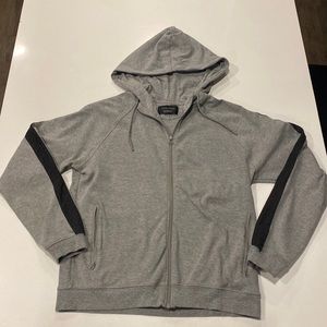 Light Gray Zara Man Sweatshirt with Dark Gray Stripe on arm